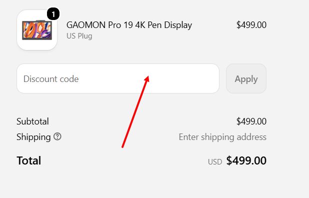 “How to apply a GAOMON promo code”