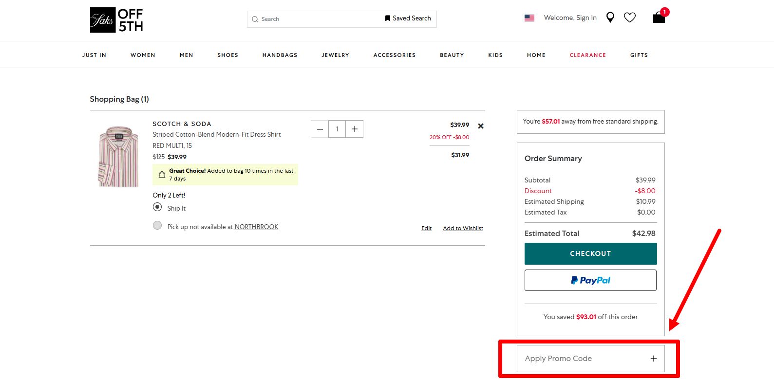 “How to Activate a Saks Off 5th Promo Code”