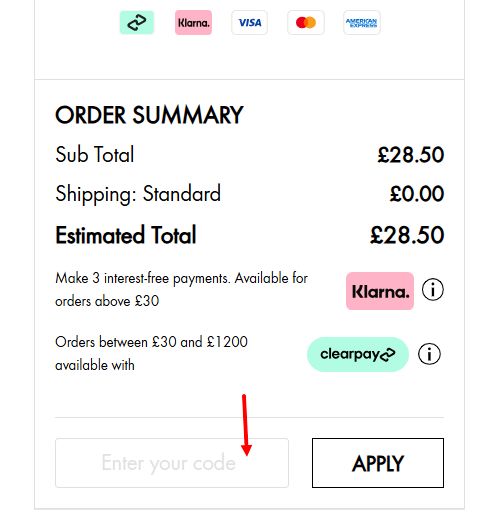 “How to apply a Origins promo code”