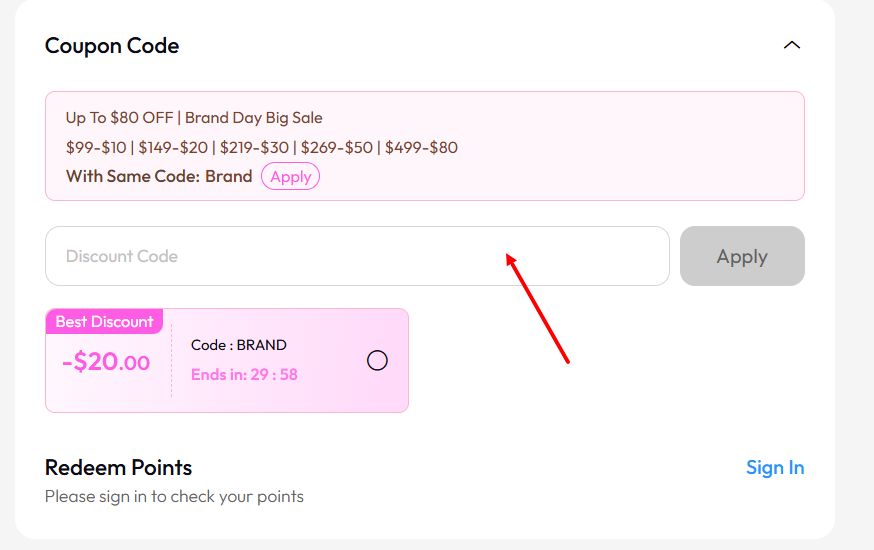 “How to apply a UNice Hair promo code”