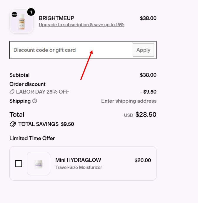 “How to apply a Clearstem promo code”