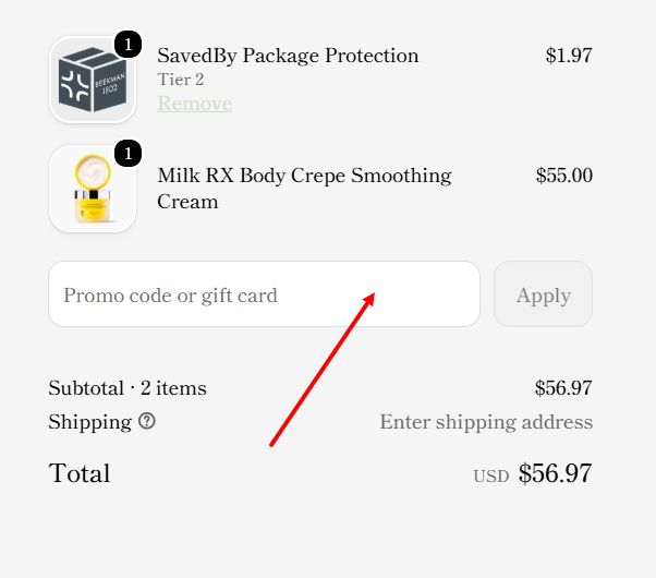 “How to apply a Beekman1802 promo code”