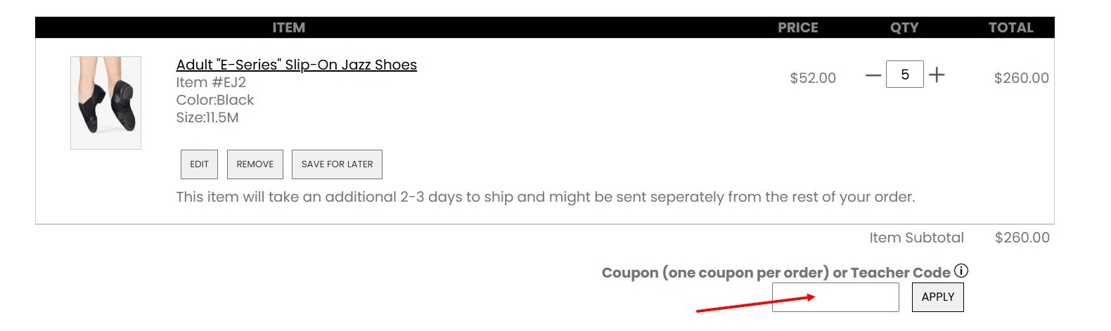“How to apply a Discount Dance promo code”