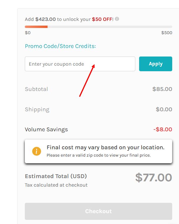 “How to apply a DiscountMugs promo code”