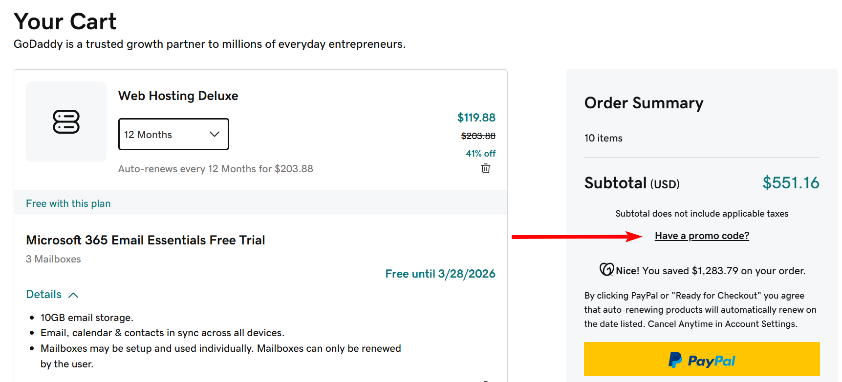 GoDaddy Coupon