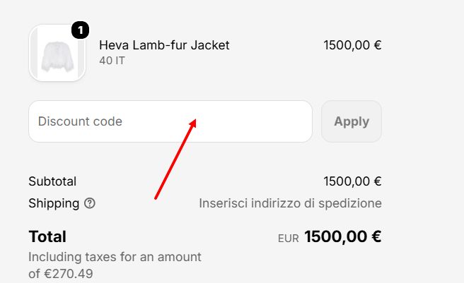“How to apply an Eraldo promo code”