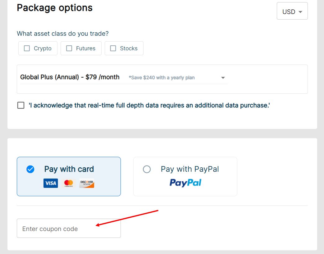“How to apply a Bookmap promo code”
