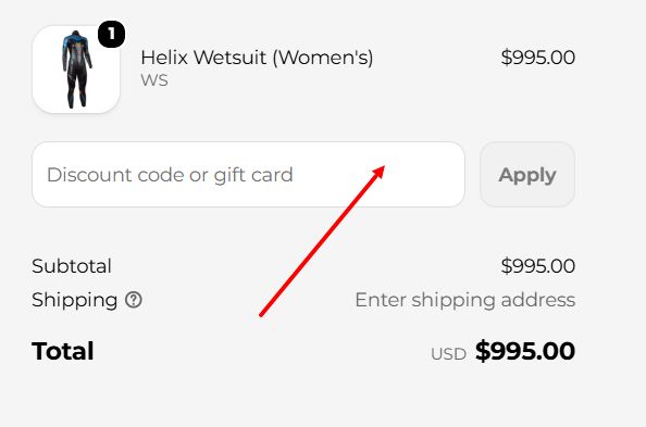“How to apply a Blueseventy promo code”