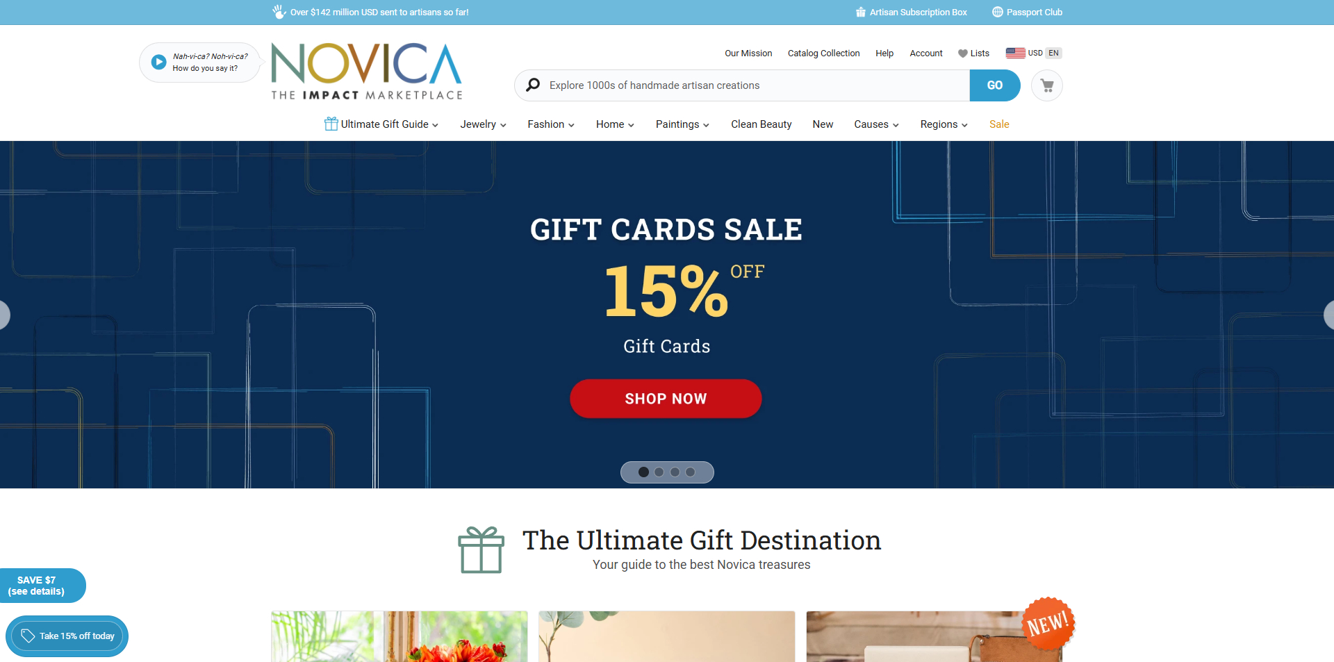 Novica discount code