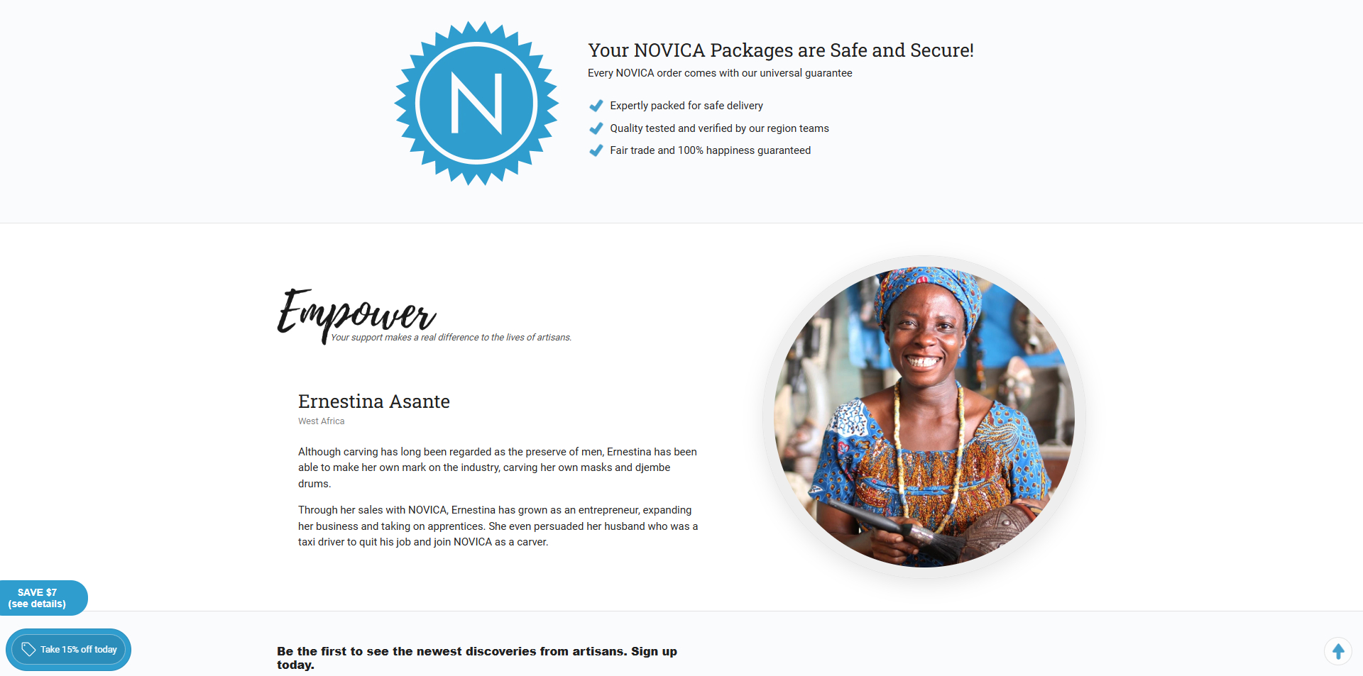 Novica Promo Code