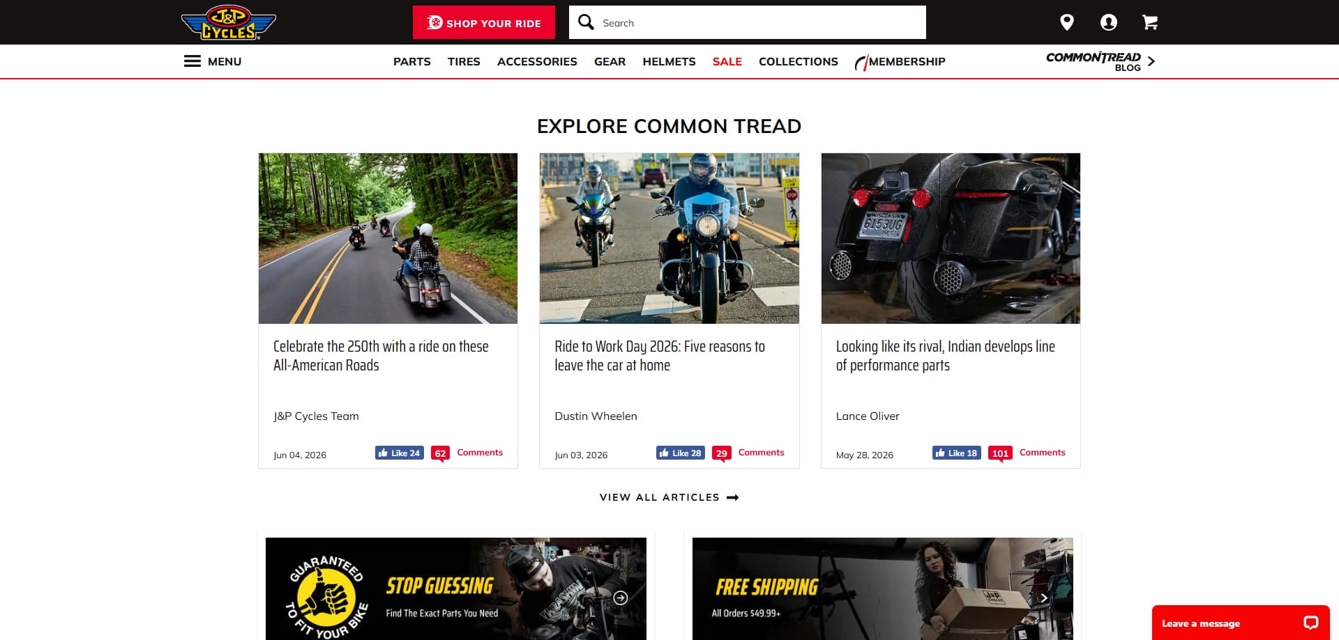 J&P Cycles Promo Code