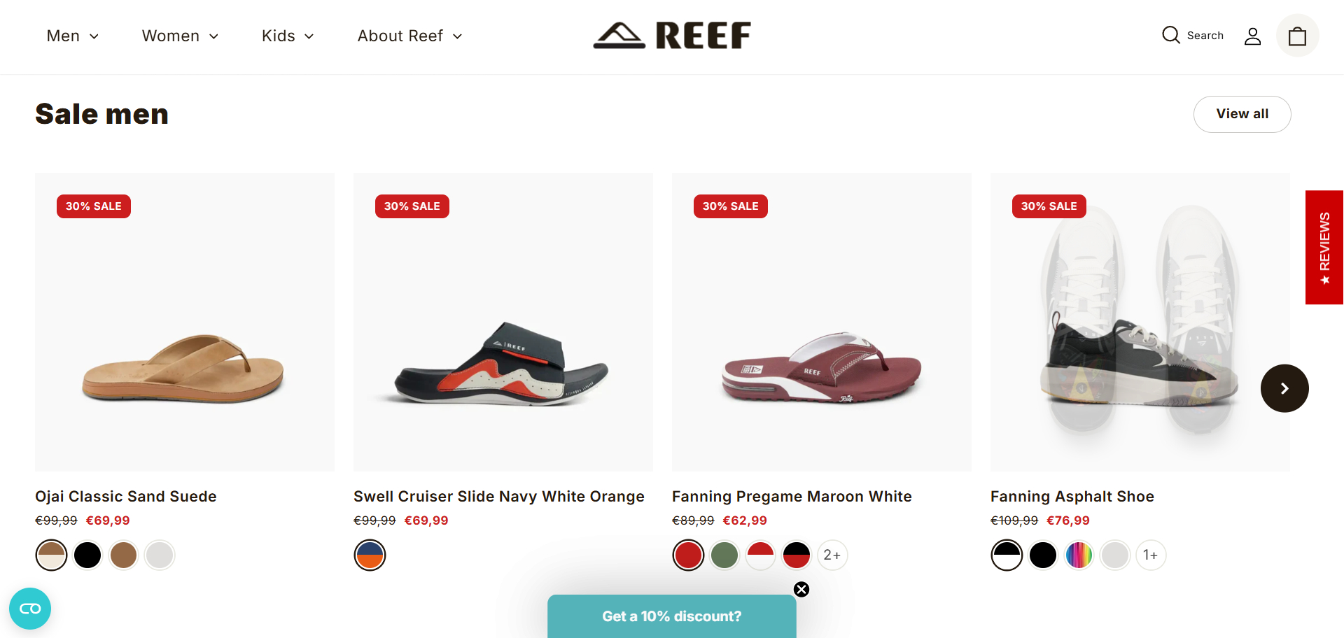 Reef coupons