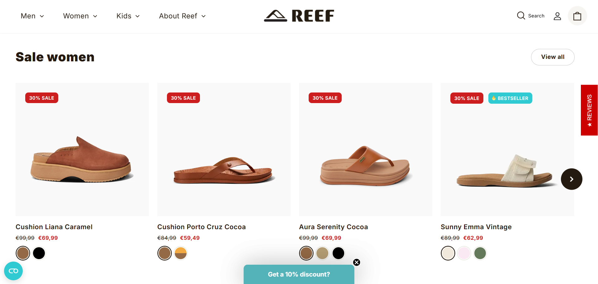 Reef coupons
