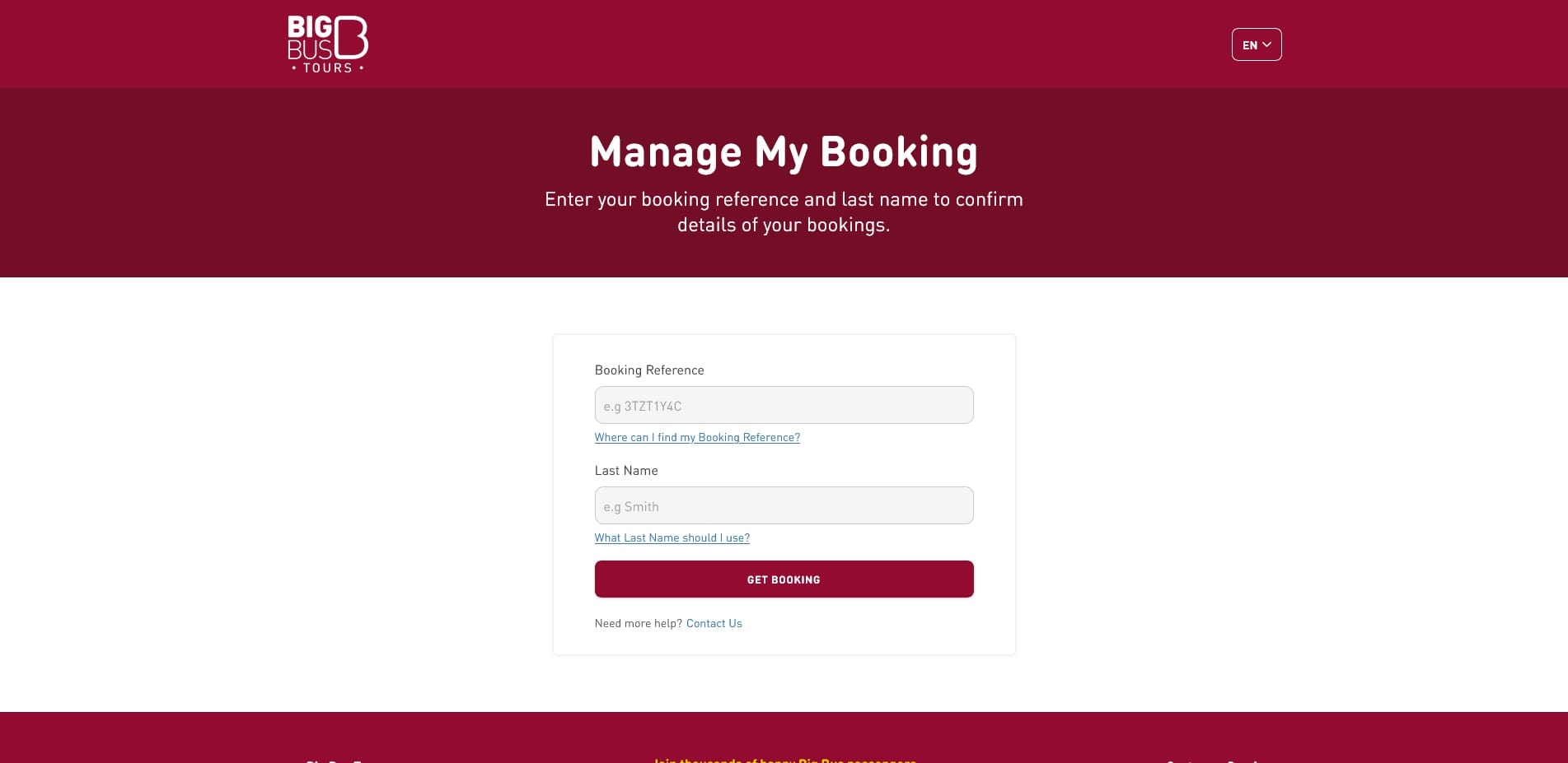 Big Bus Tours promo code