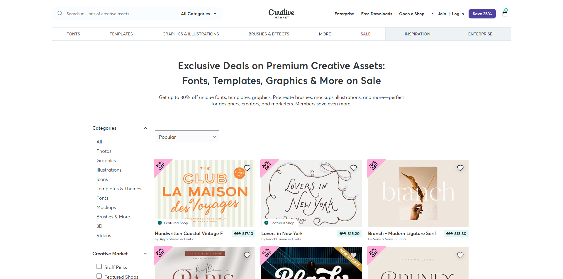 Creative Market coupons