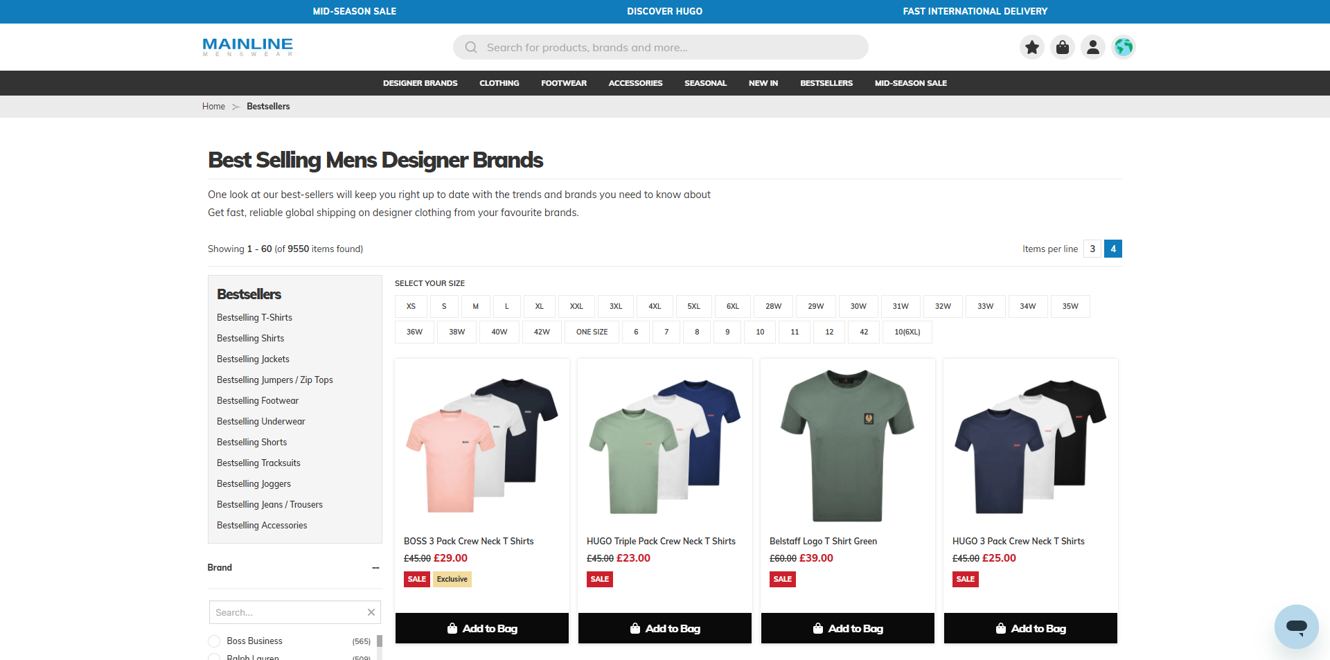 Mainline Menswear discount code