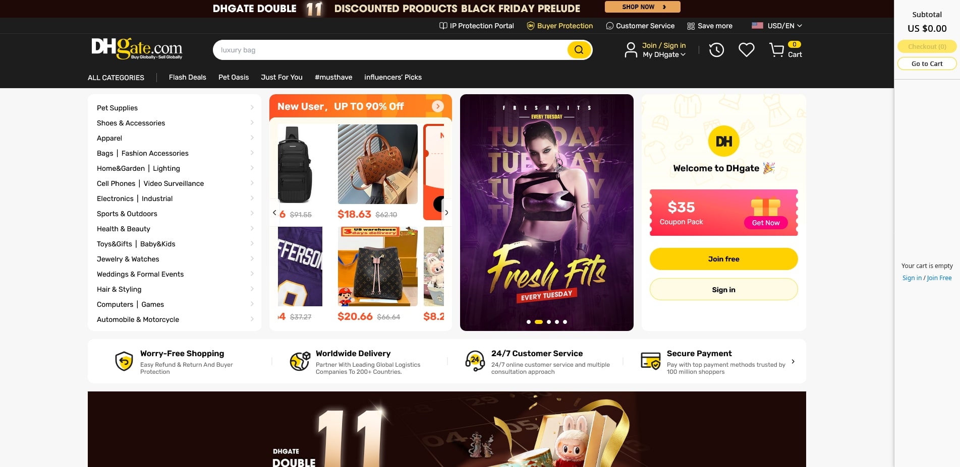 DHgate promo code