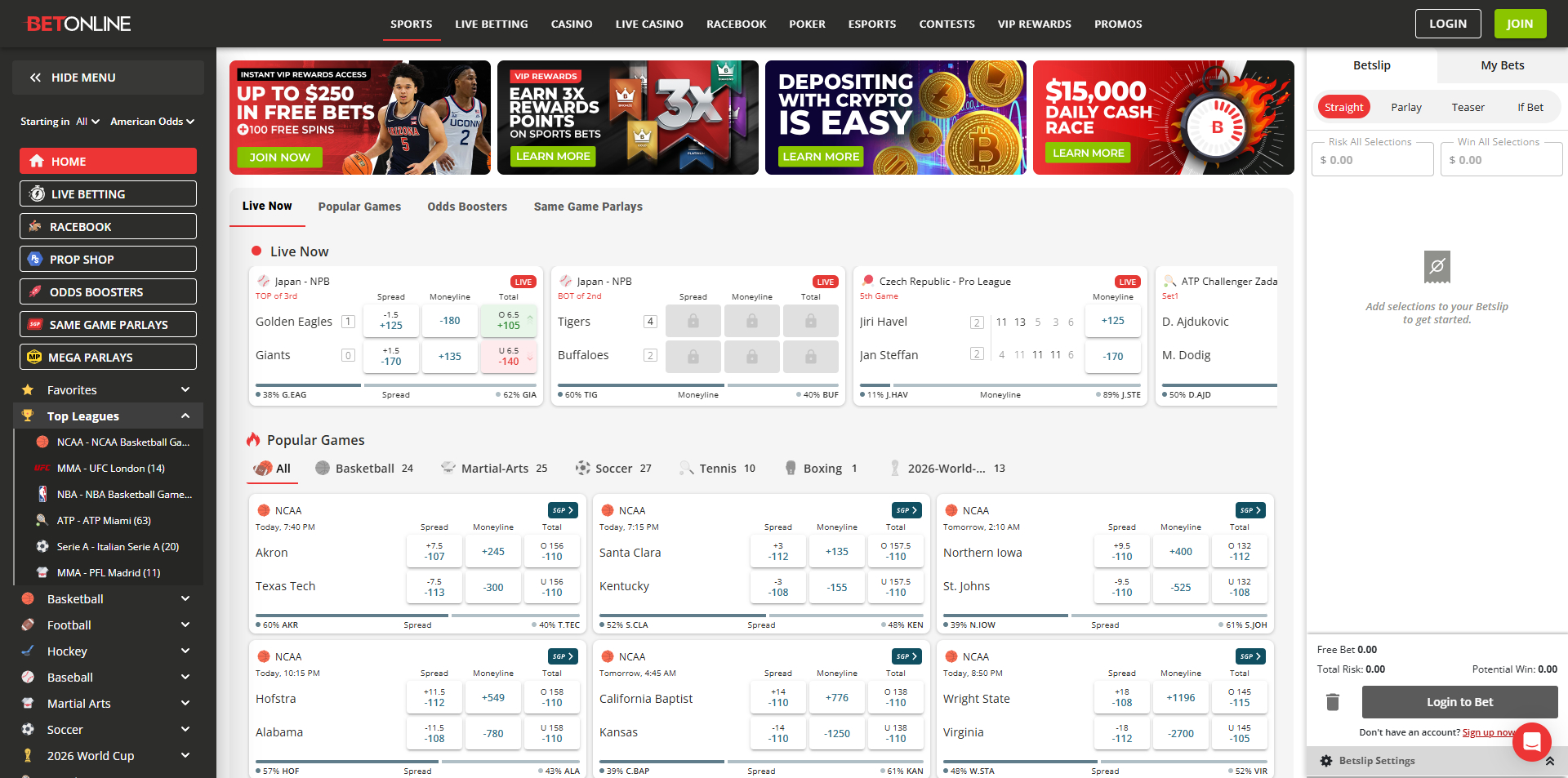 Betonline coupons