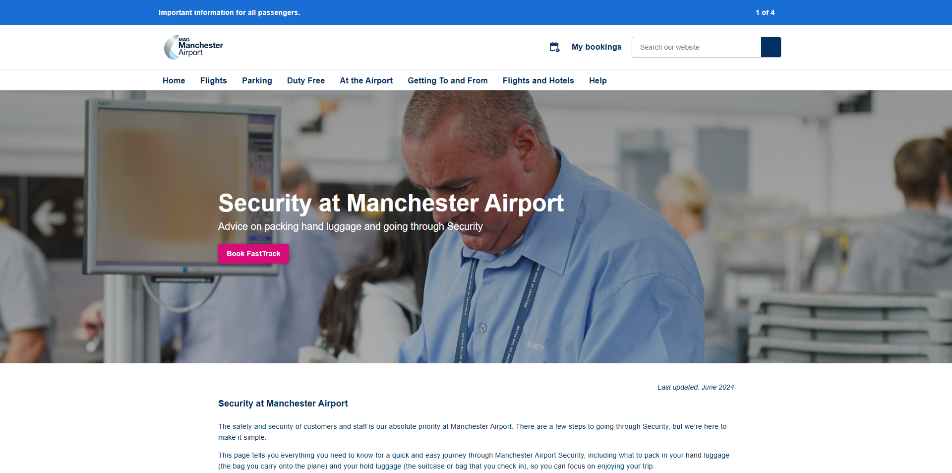 Manchester Airport voucher