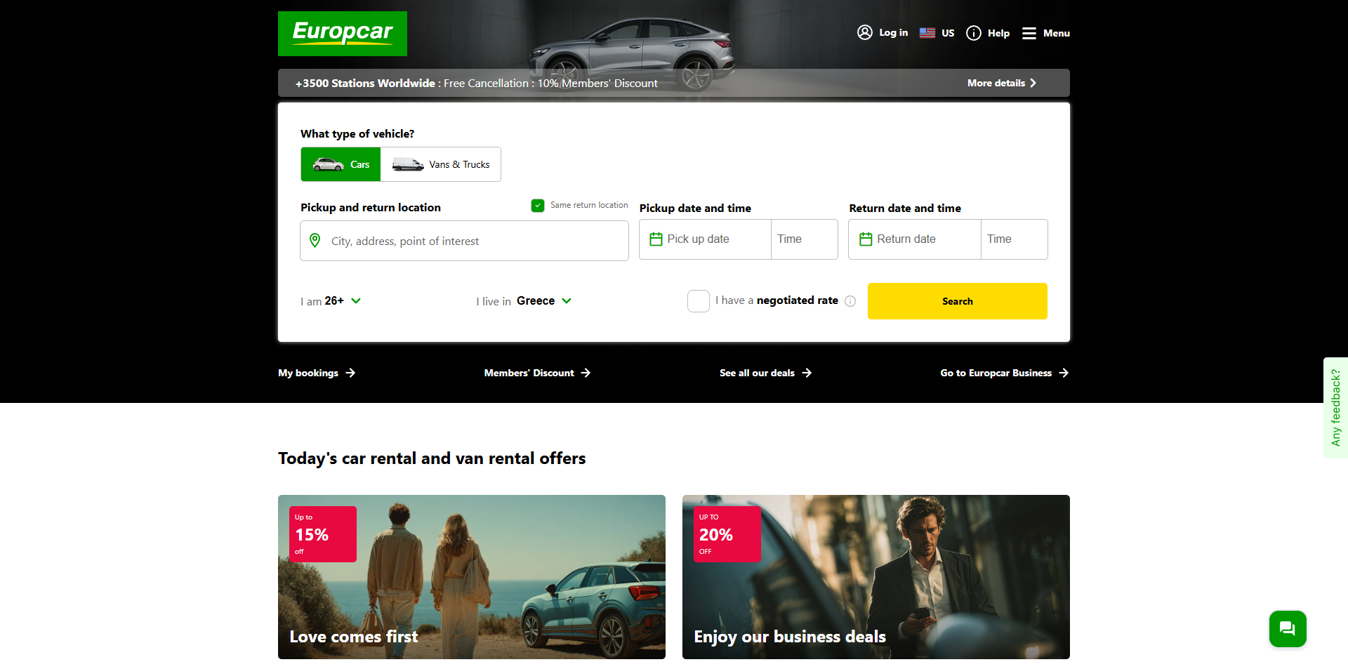 Europcar discount code