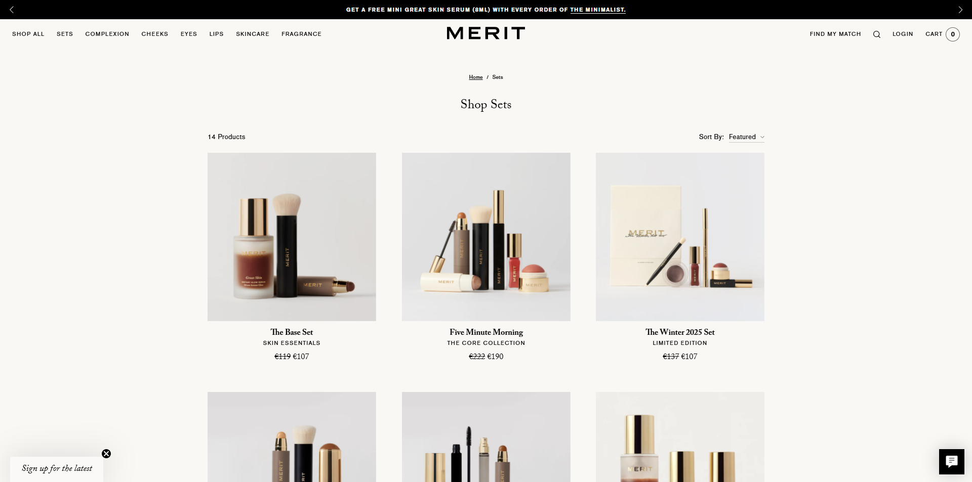 Merit coupons