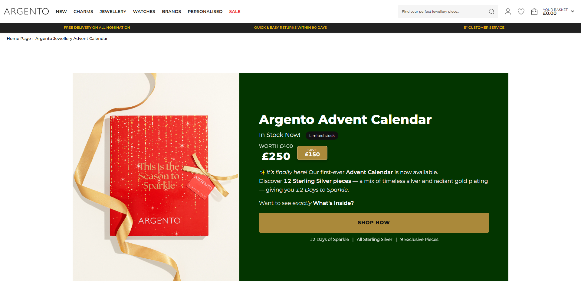 Argento discount code