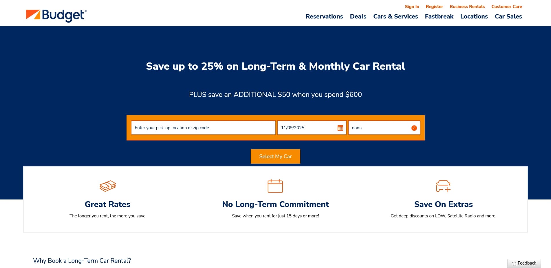 Budget promo code