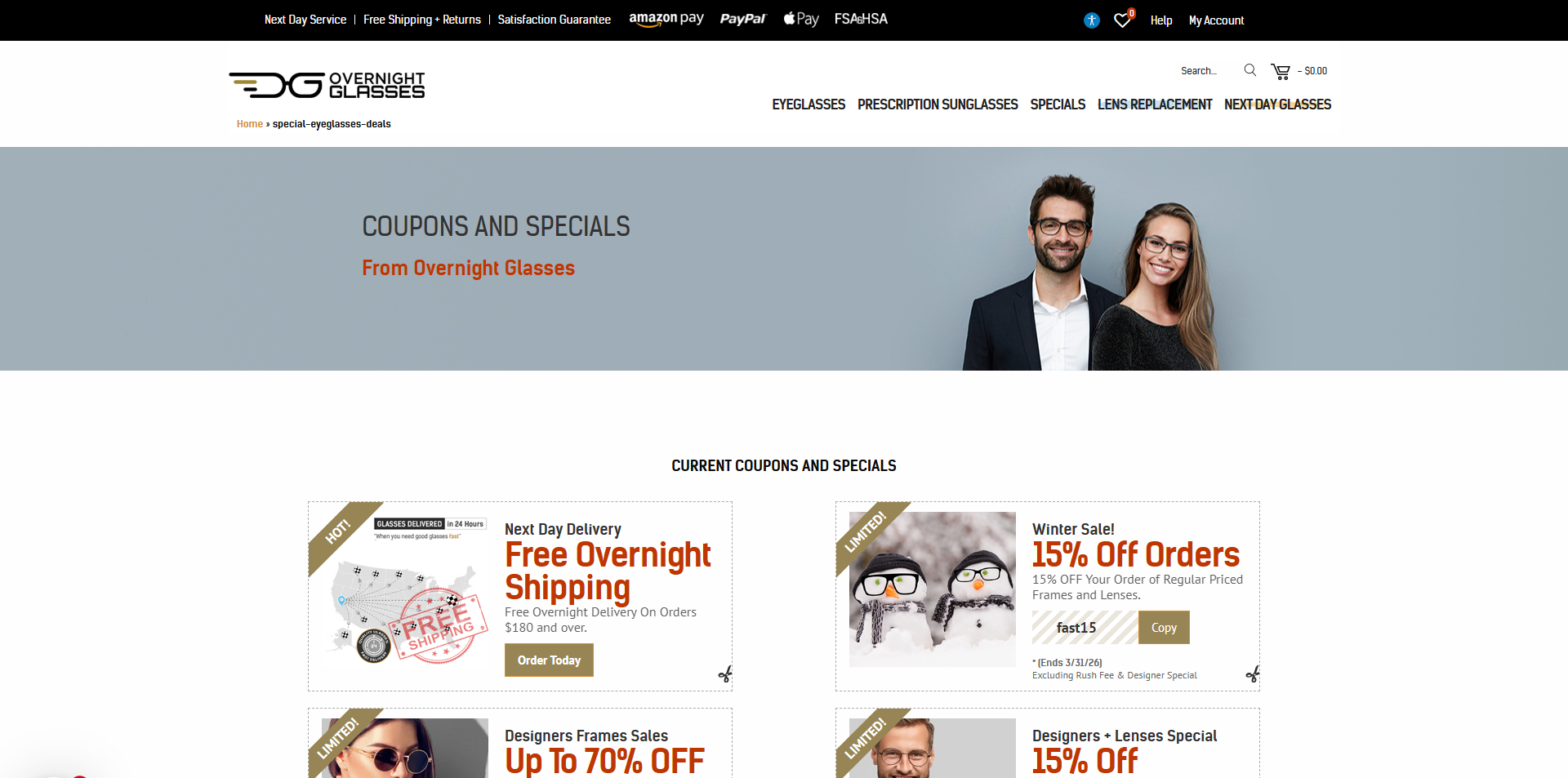 Overnight Glasses coupons