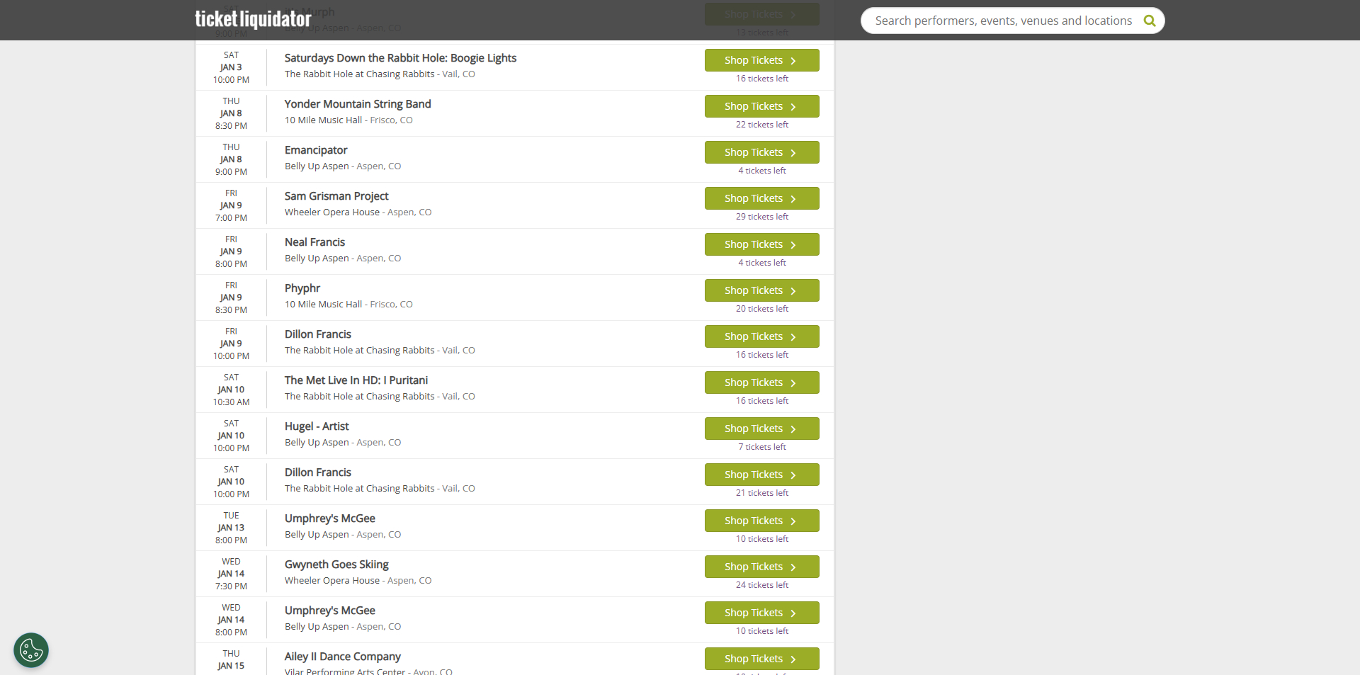 Ticket Liquidator
