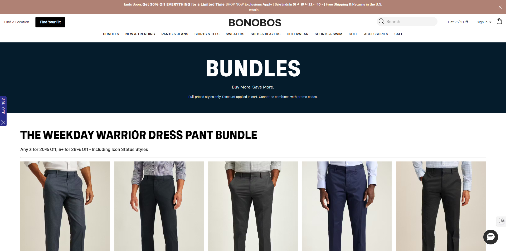 Bonobos coupons
