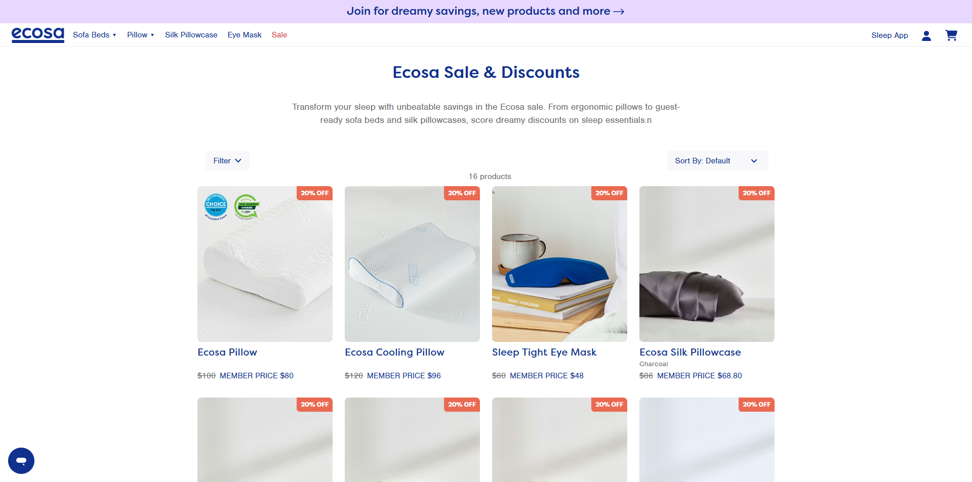 Ecosa coupons