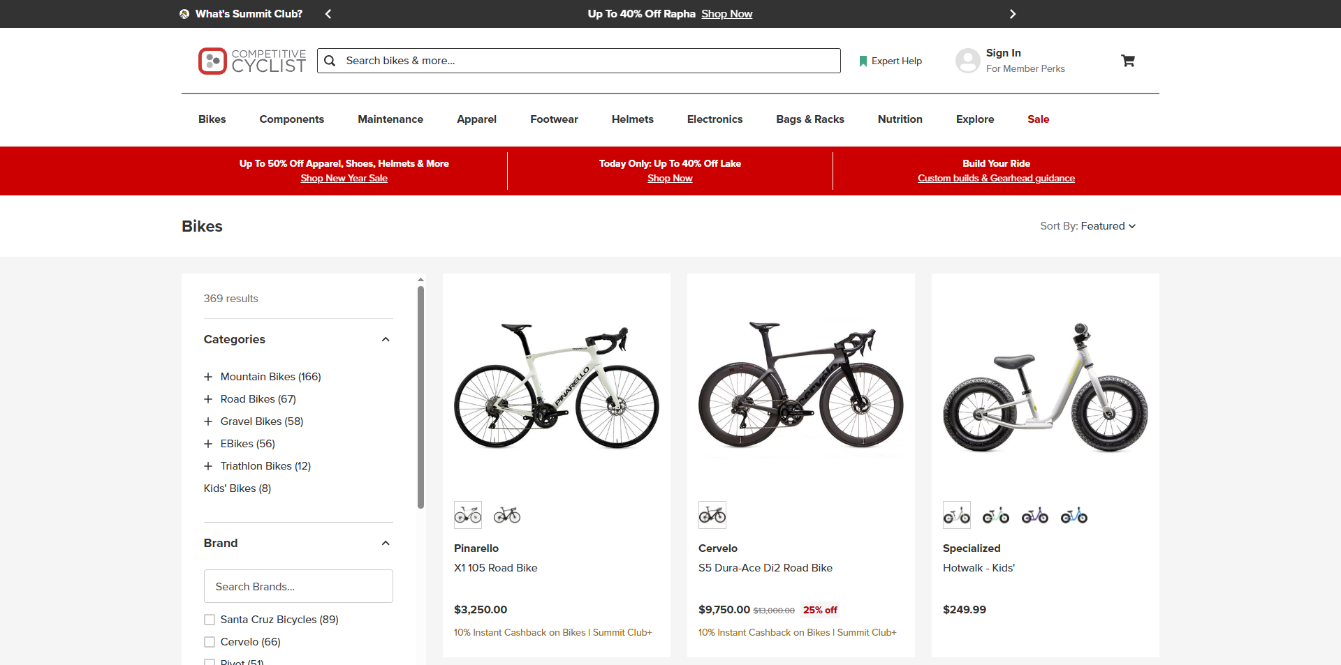 Competitive Cyclist voucher