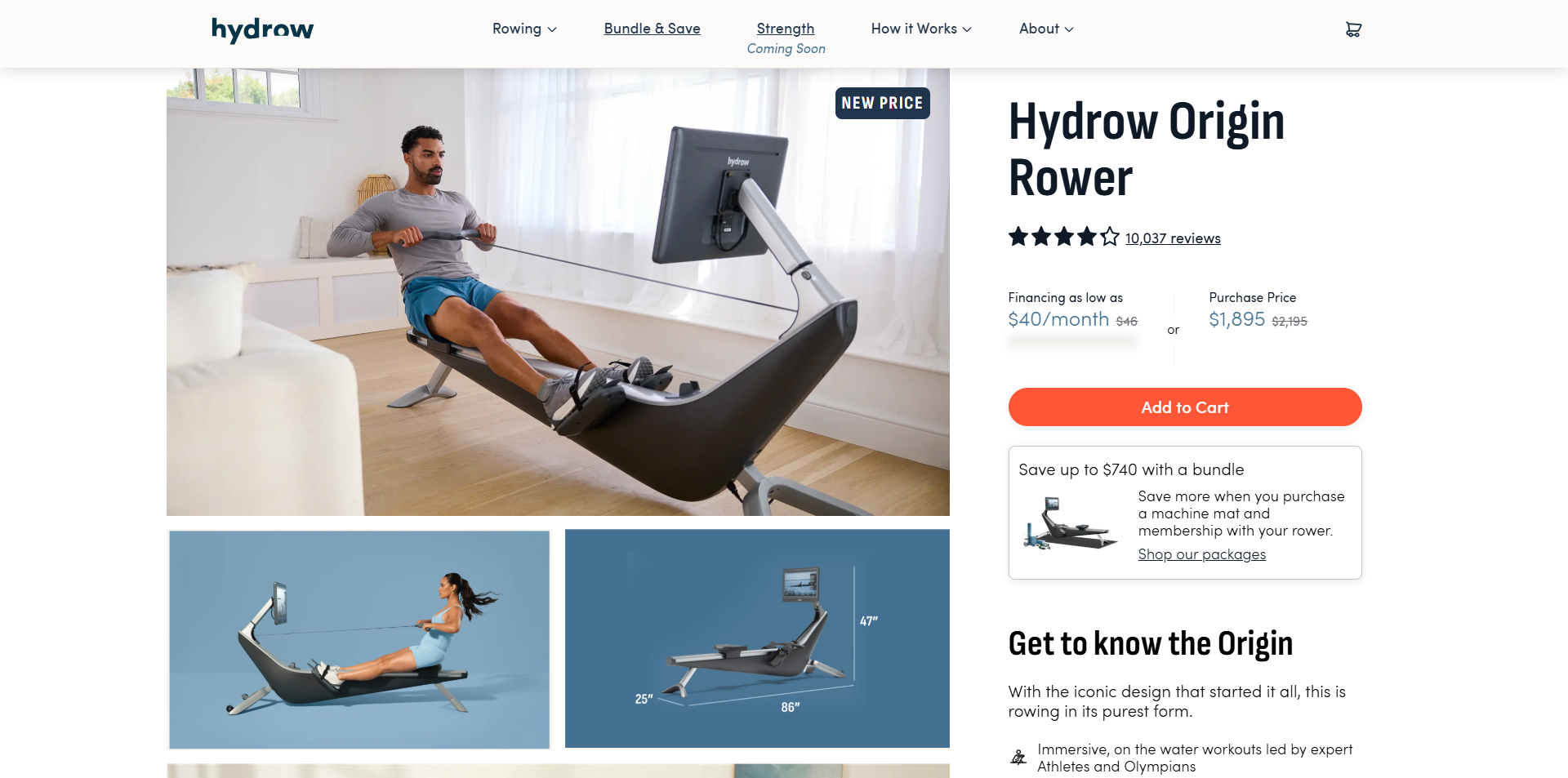 Hydrow coupons