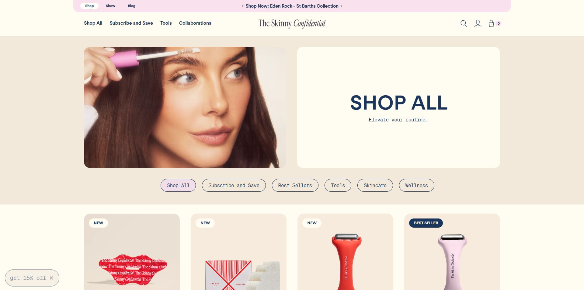 The Skinny Confidential voucher