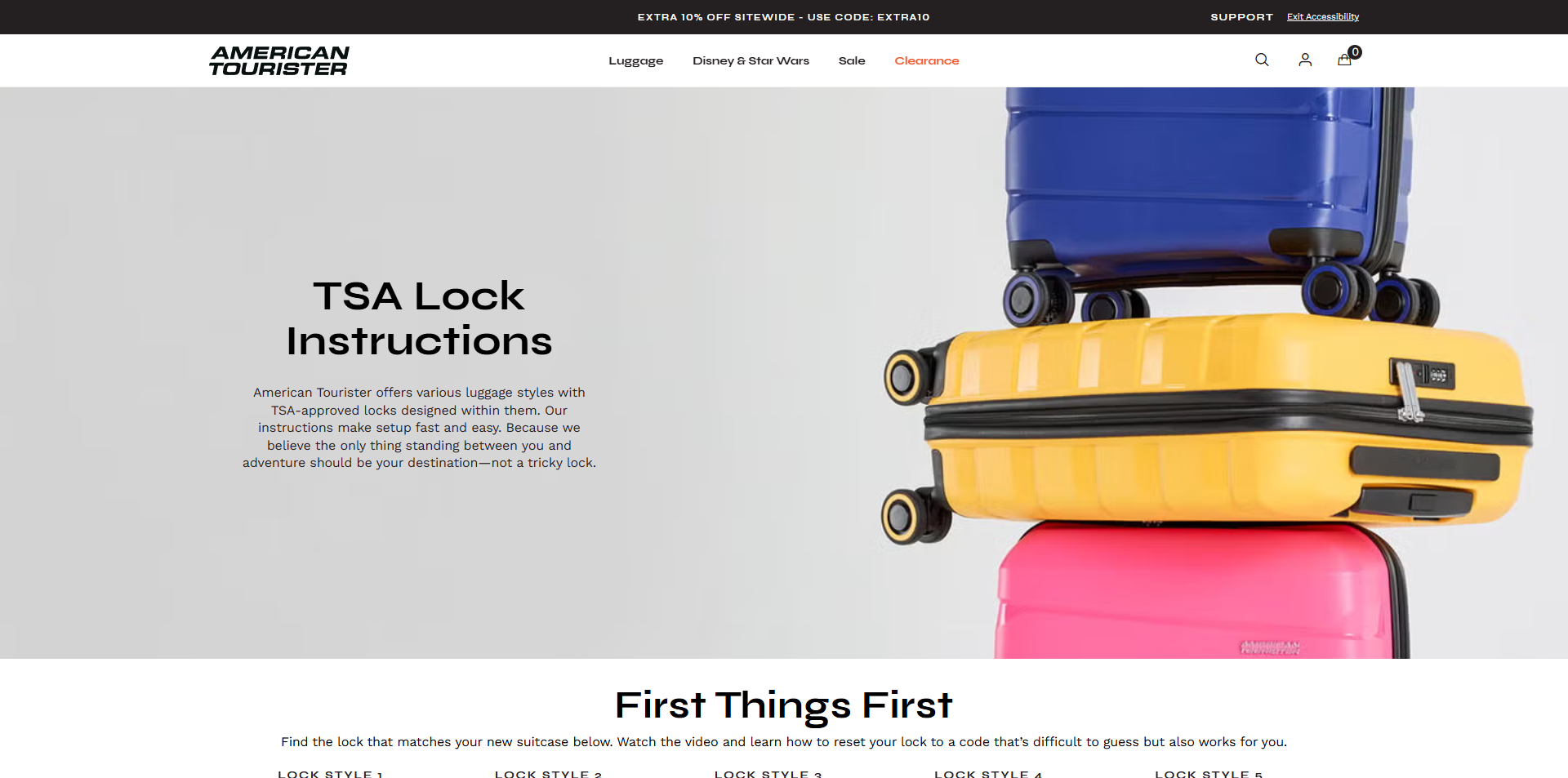 American Tourister discount code