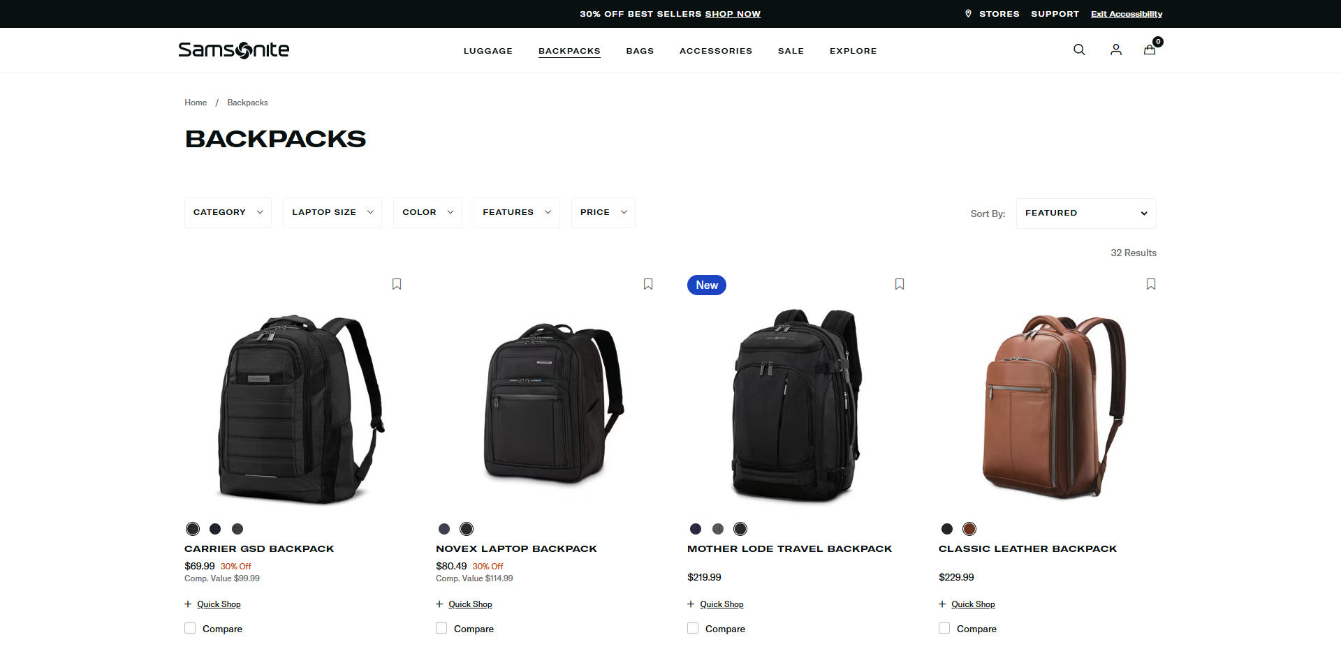 Samsonite coupons