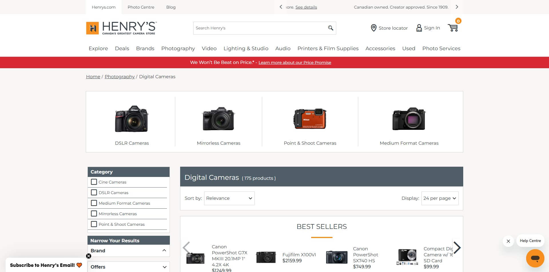 Henry's discount code