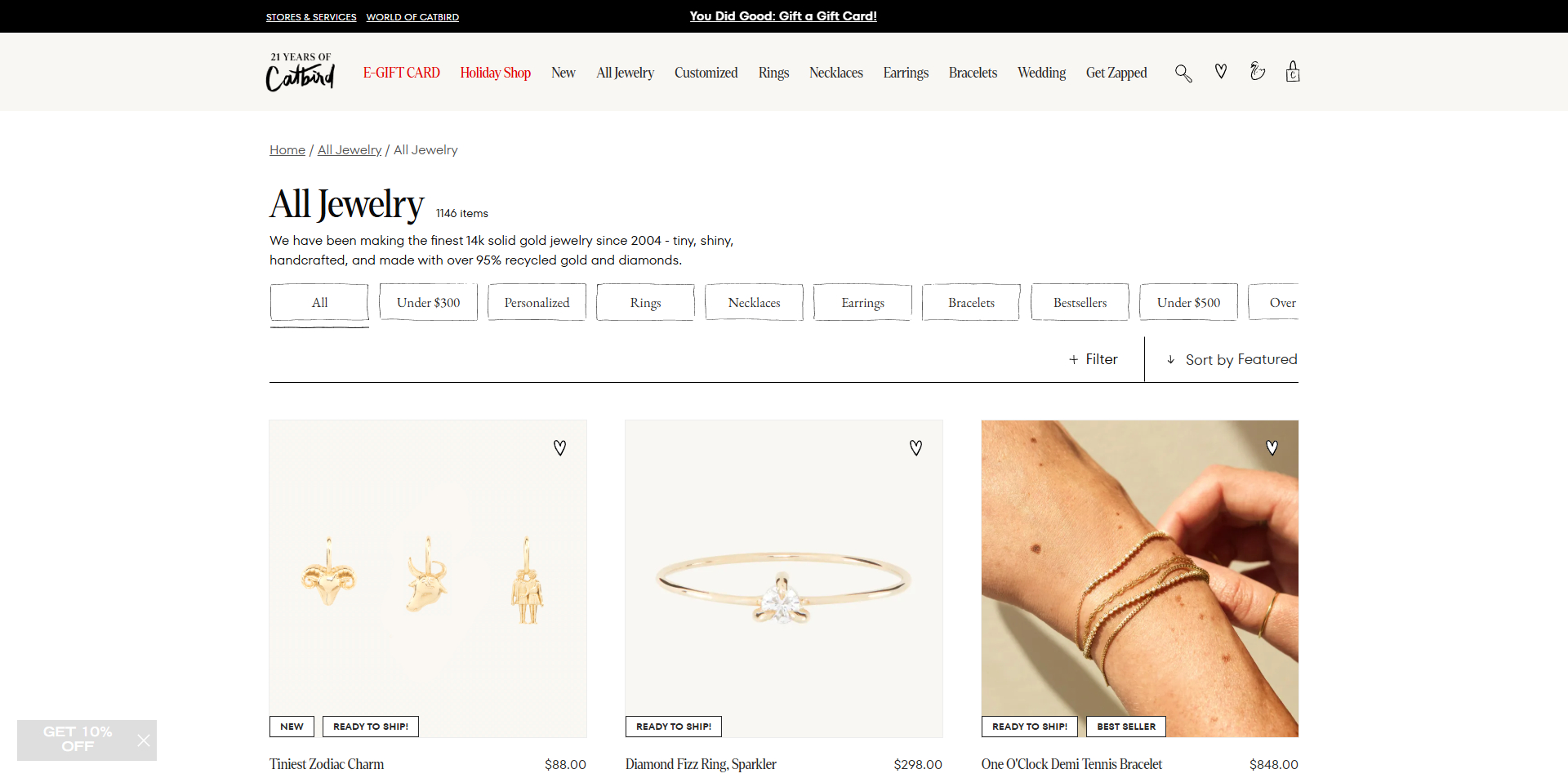 Catbird coupons