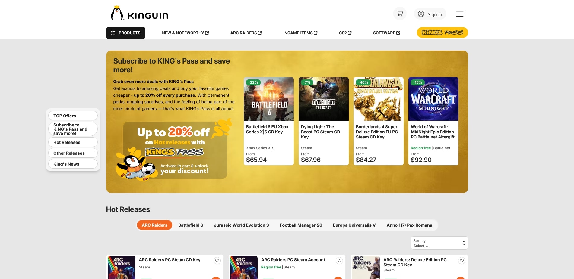 Kinguin Promo Code