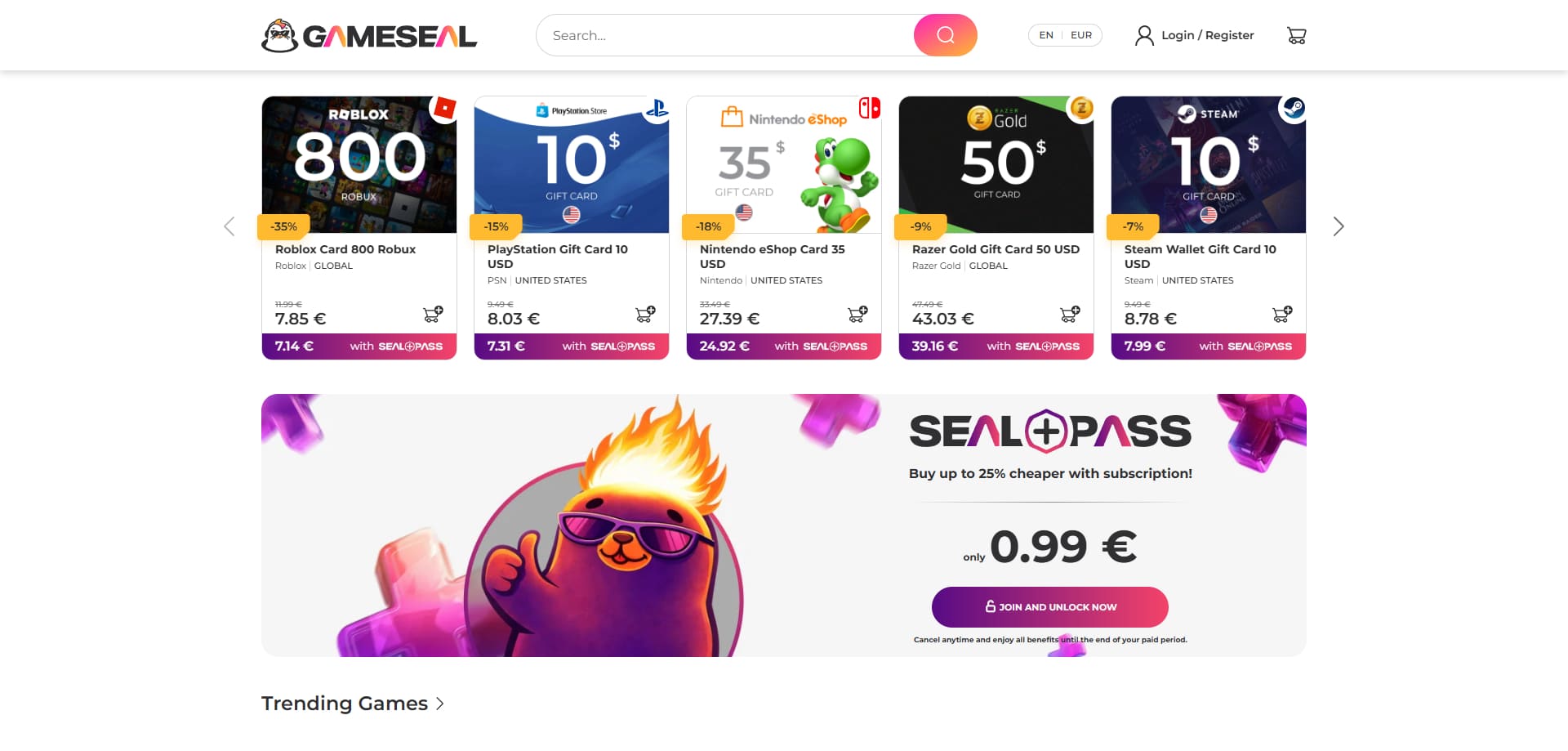 Gameseal coupons