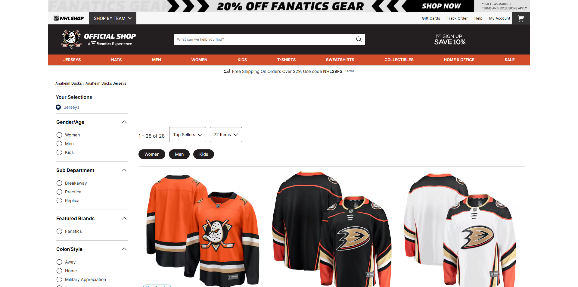 NHL Shop Promo Code