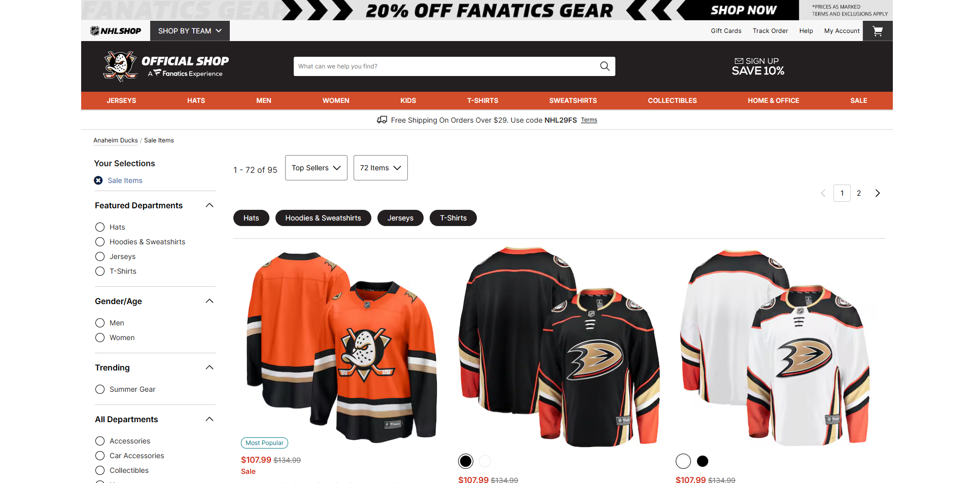 NHL Shop coupons