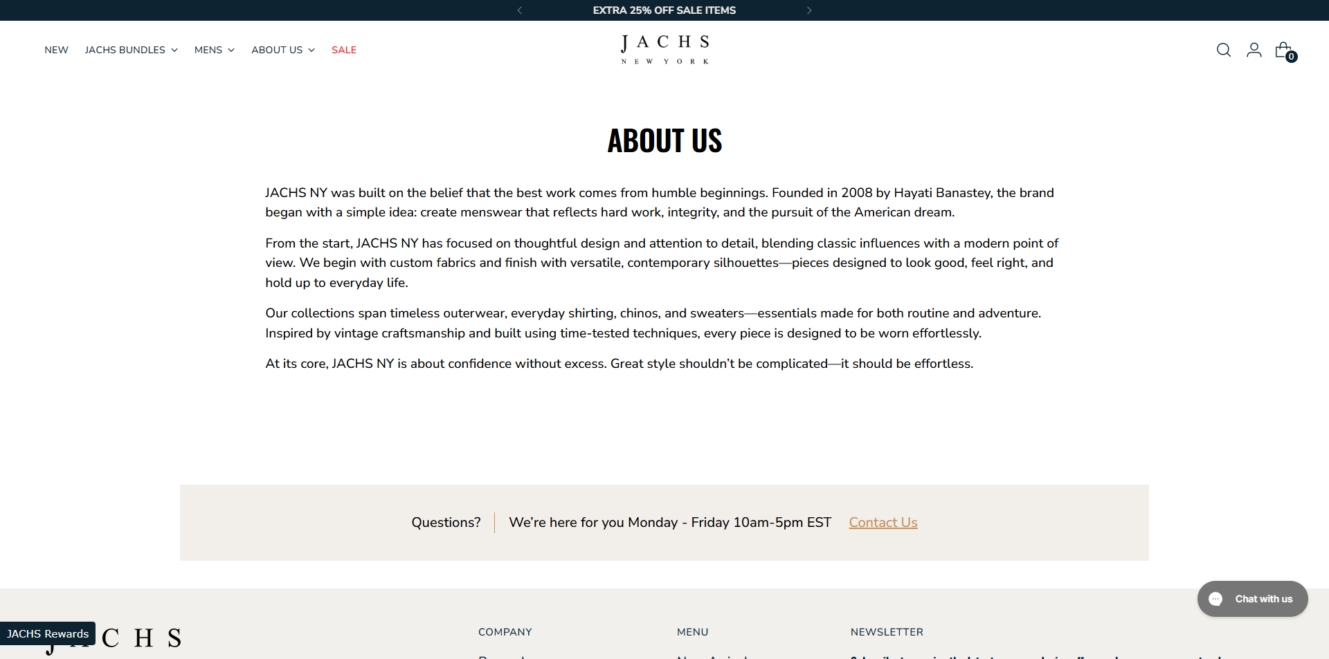 JACHS NY Promo Code