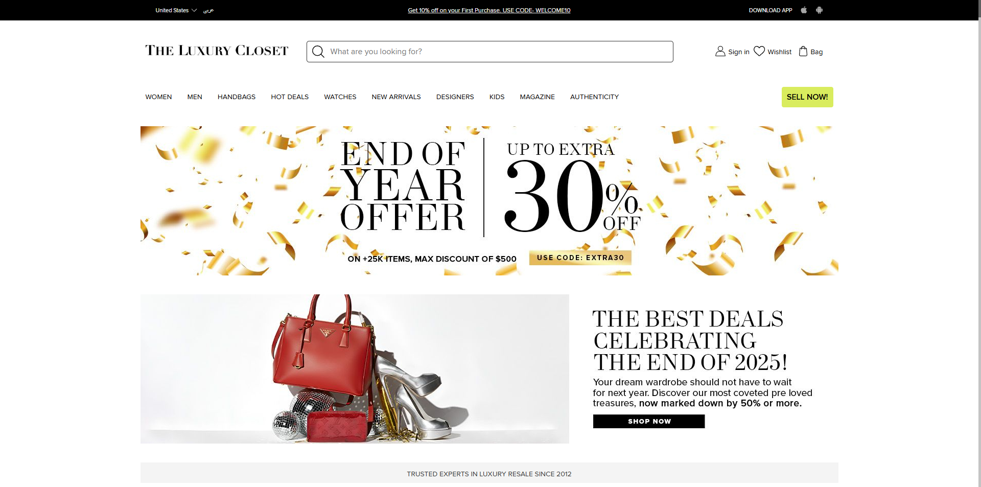 The Luxury Closet discount code