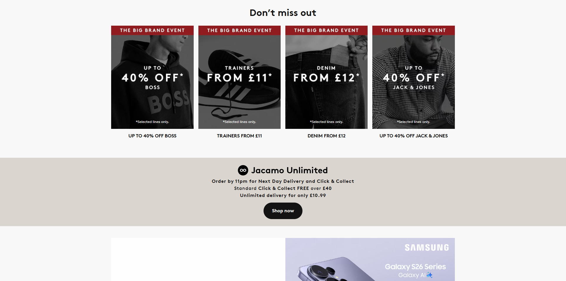 Jacamo coupons