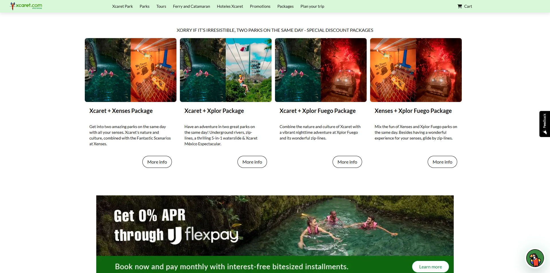 Xcaret voucher