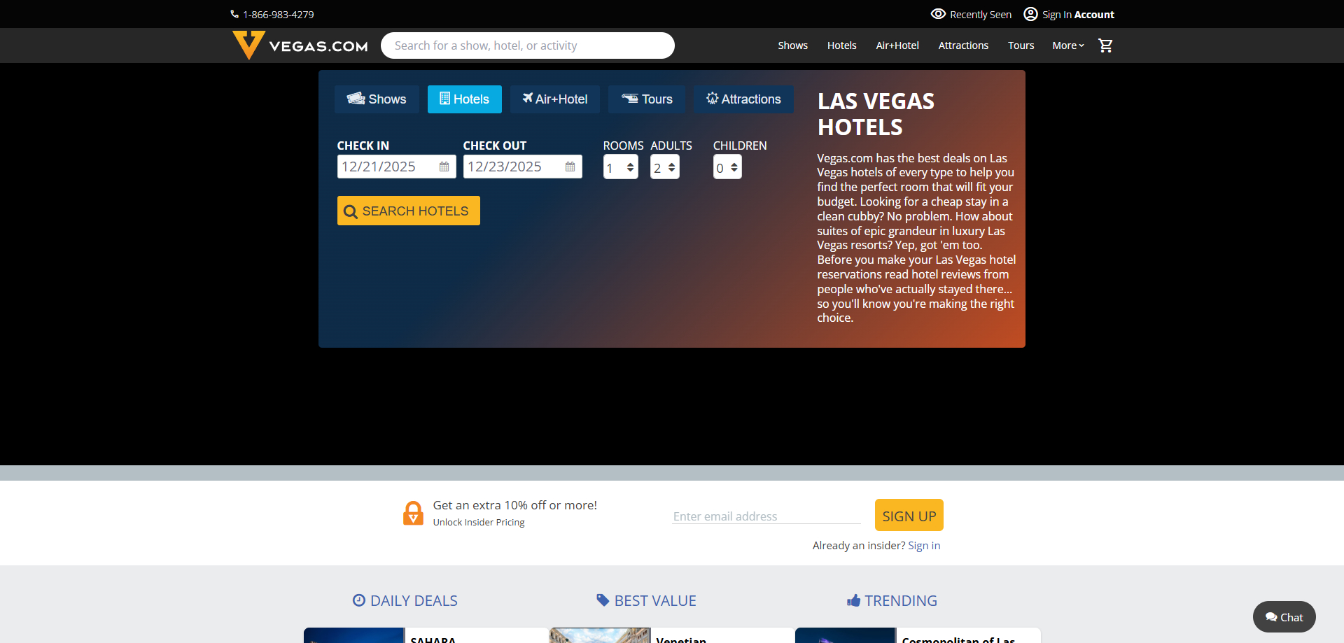 Vegas Promo Code